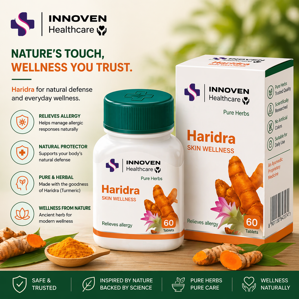 INNOVEN Haridra Skin Wellness – Natural Skin Care Supplement for Glow & Purity - Image 2