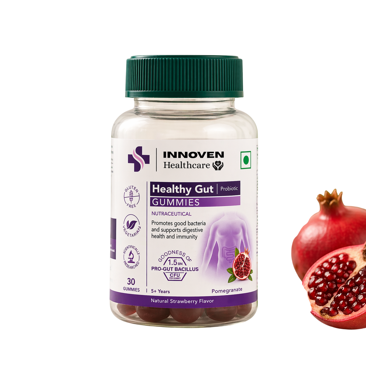 INNOVEN Healthy Gut Gummies – Probiotic Support for Digestion & Gut Wellness