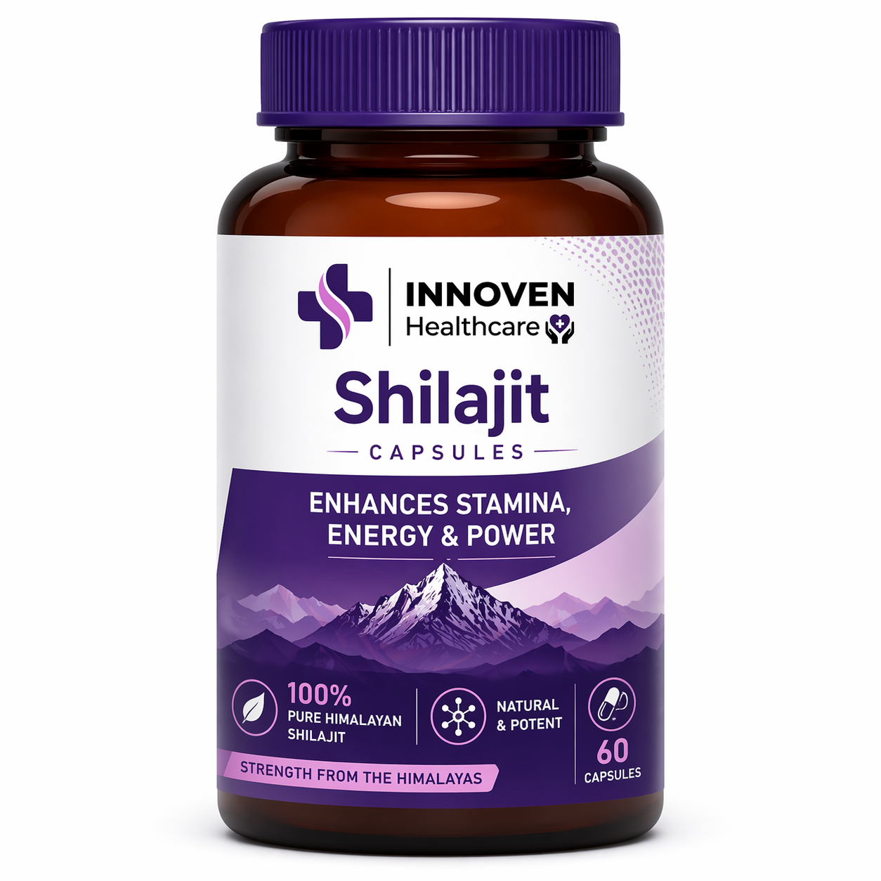 INNOVEN Pure Shilajit Capsules – Natural Energy, Stamina & Vitality Booster