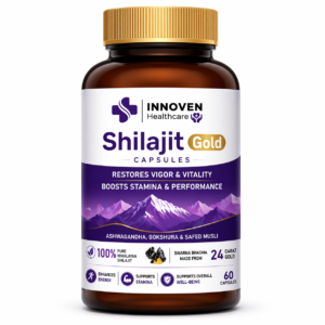 INNOVEN Shilajit Gold – Premium Herbal Capsules for Stamina, Power & Performance