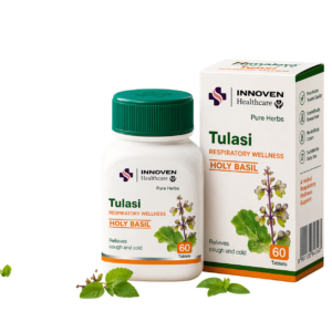 INNOVEN Tulasi Respiratory Wellness – Ayurvedic Holy Basil Cough & Cold Relief & Seasonal Wellness