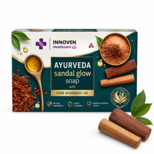 Innoven Ayurveda sandal glow soap with pure ayurvedic oil