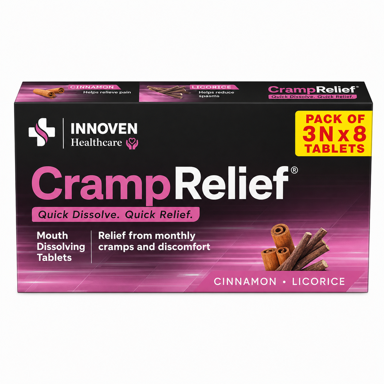 Innoven CrampRelief Quick Melt Tablets