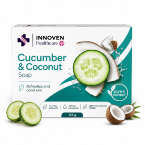 Innoven Cucumber & Coconut Soap Refreshes and Cools skin